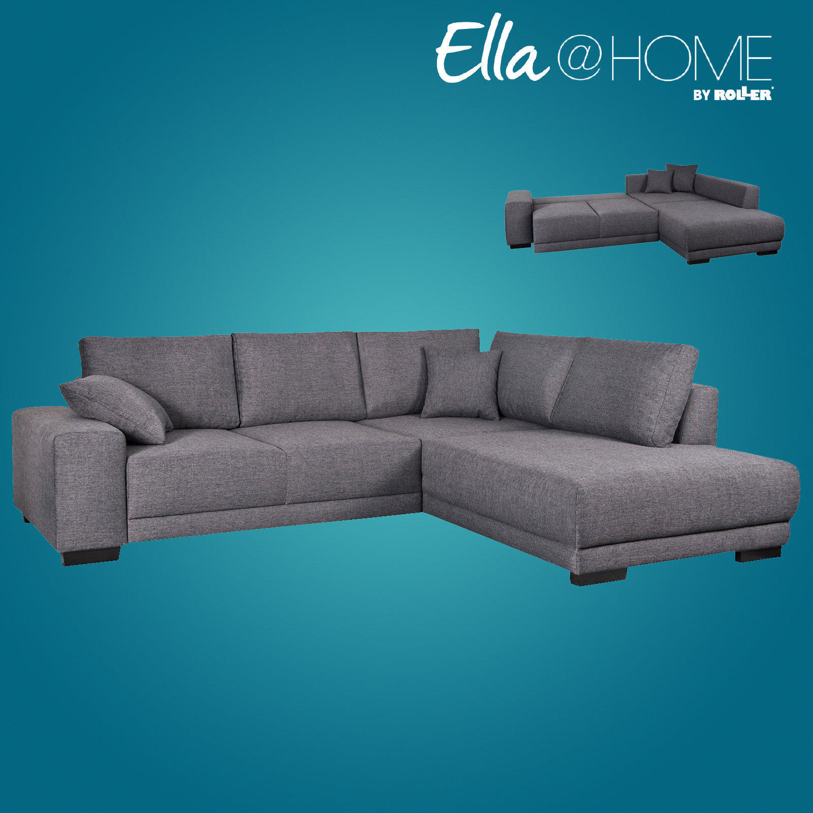 Ecksofa GRAZ von ELLA@HOME by ROLLER zum Schnäppchenpreis