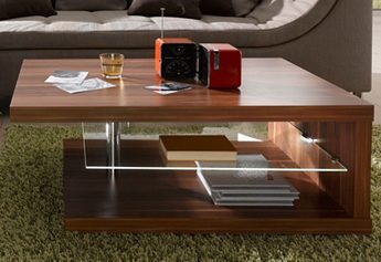 Couchtisch mit led-beleuchtung von Neckermann zum Schnäppchenpreis in Walnuss