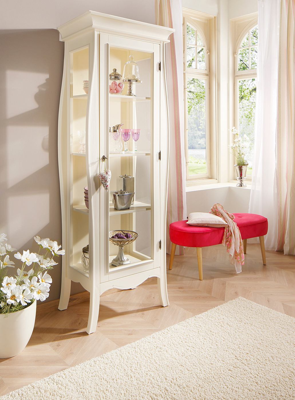 vitrine kristine von home affaire in weiß zum schnäppchenpreis