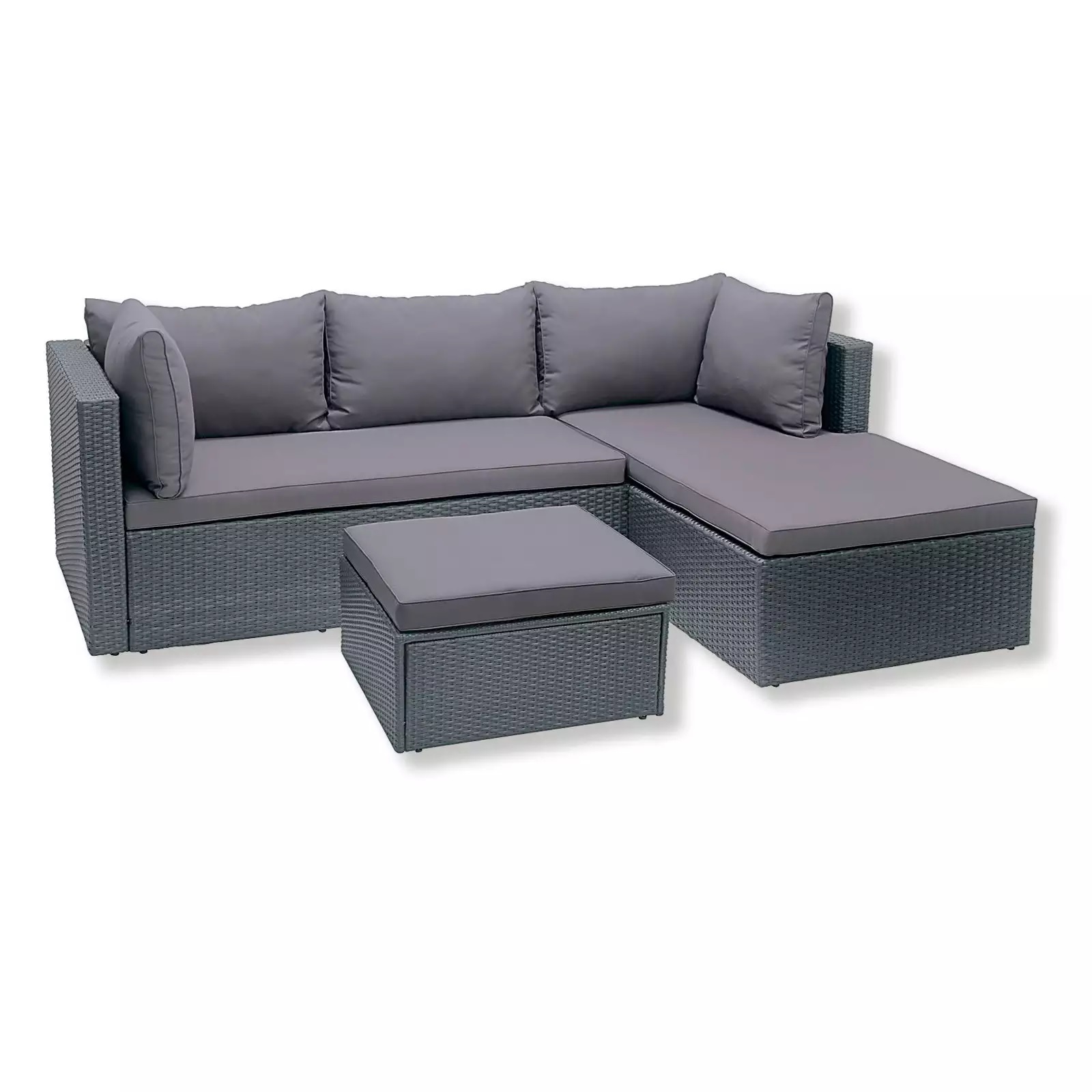 lounge sitzgruppe von roller in anthrazit inklusive kissen zum schnäppchenpreis