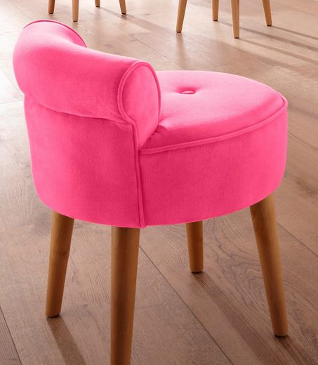 Hocker von HOME AFFAIRE in der Farbe pink - nur 89,99€
