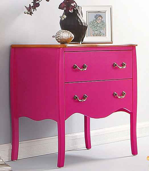 stillvolle Kommode in der Farbe pink ab 199,00€