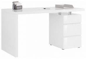 Schreibtisch BARNA mit Container und griffloser Optik
