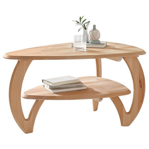LINEA NATURA COUCHTISCH Kernbuche massiv Freiform Braun