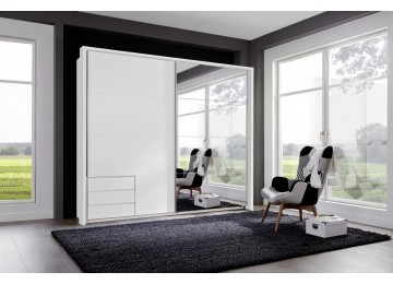 Schwebetürenschrank SEATTLE weiß