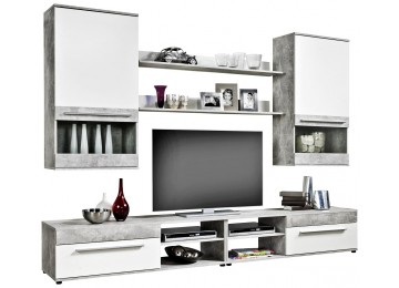 Wohnwand FARGO 2 Beton-Optik