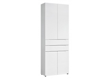 Büroschrank MAILAND 63 weiß Hochglanz