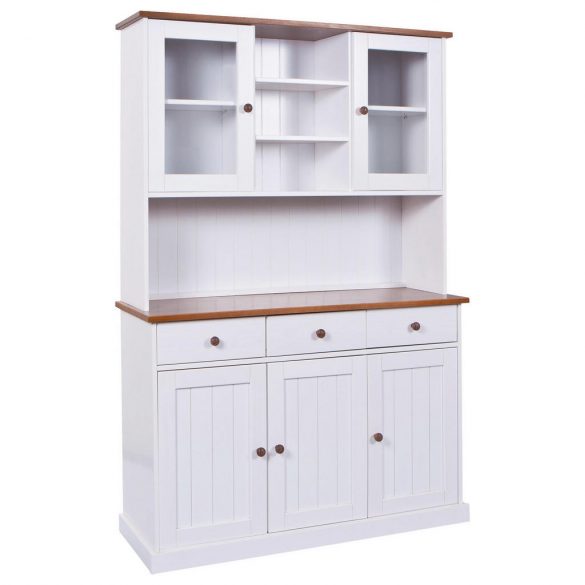 CARRYHOME BUFFET Kiefer massiv Weiß