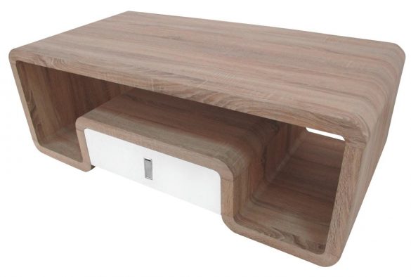 Couchtisch MELLOW Sonoma Eiche Nachbildung / Weiß