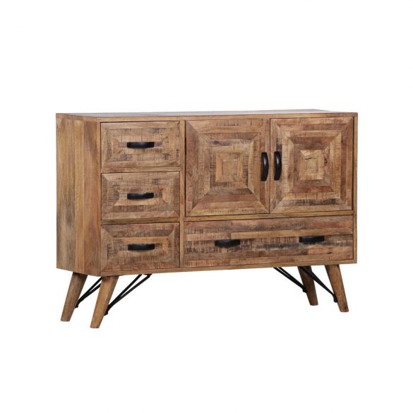 LANDSCAPE SIDEBOARD Mangoholz massiv gebeizt, lackiert Mehrfarbig
