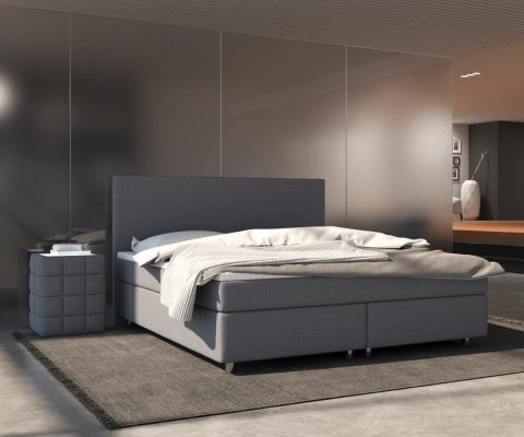 35% sparen - DELIFE Boxspringbett CLOUD grau 180x200 cm Federkern - nur 449,00€ | Cherry Möbel
