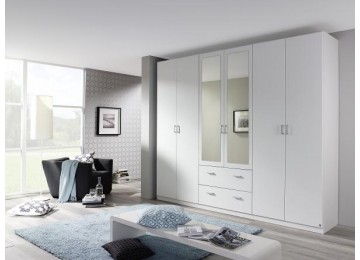 Kleiderschrank INGOLSTADT Weiß, 270 cm