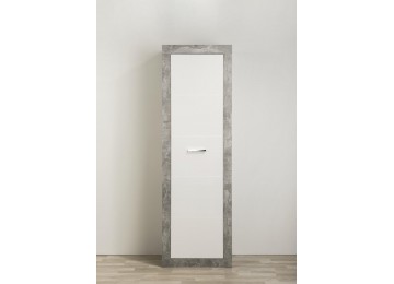 Garderobenschrank AMIRA Beton-Optik/weiß 60 cm