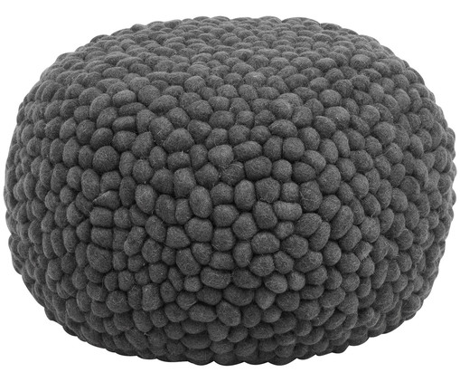 woll-pouf-hop-dunkelgrau