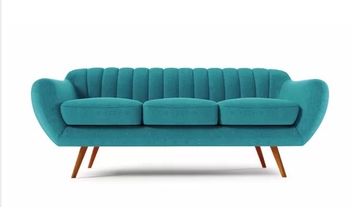 3-Sitzer Sofa SYLVAN Smaragdgrün