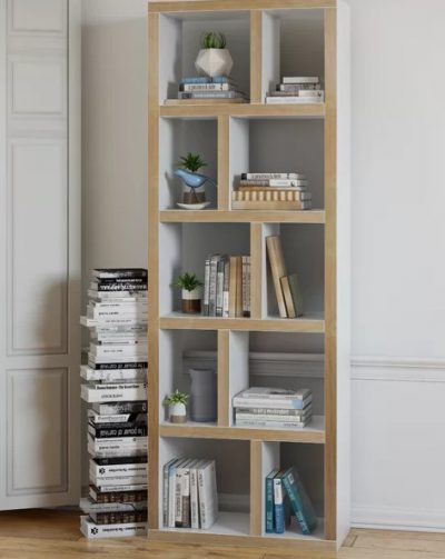 Bücherregal Kira Holz teilmassiv