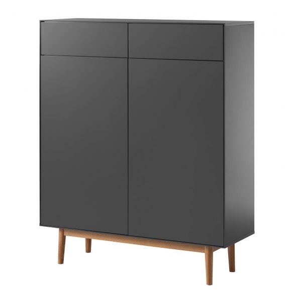 Schuhschrank LINDHOLM II Eiche / Grau von MORTEENS