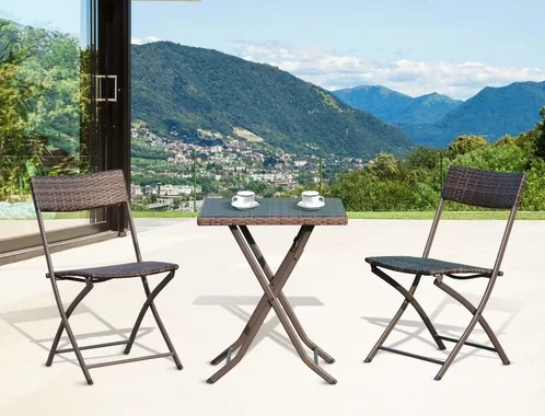 2-Sitzer Balkonset Polyrattan