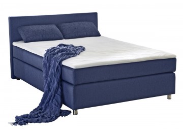 Boxspringbett BLAU 140 cm