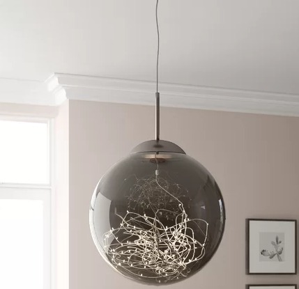 LED-Kugel-Pendelleuchte Lights rauchfarben