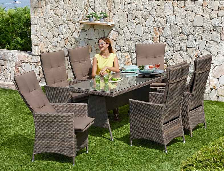 17% Sparen - MERXX Gartenmöbelset VALENCIA, 13-tlg. - Nur 499,99 ...