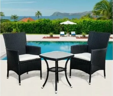 2-Sitzer Balkonset Newbury Polyrattan