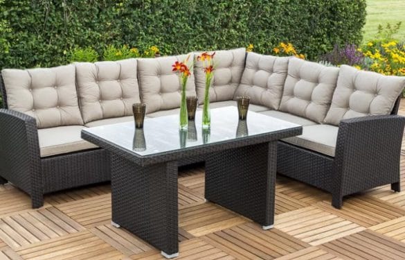 6-sitzer lounge set salerno polyrattan