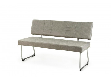Polsterbank CARLOS Vintage grau 140 cm
