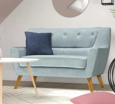 Zweiersofa Odin Zartblau