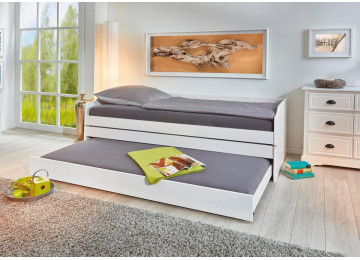 Multifunktionsbett LOTAR weiß 90 cm