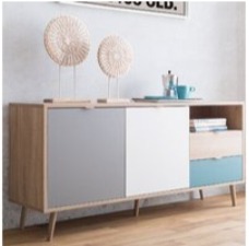 Sideboard Hollington Braun-Grau