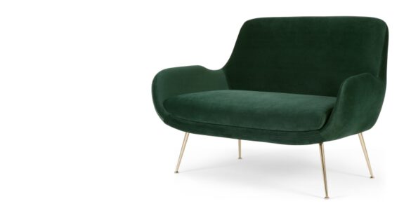 Moby 2-Sitzer Sofa Tannengrün