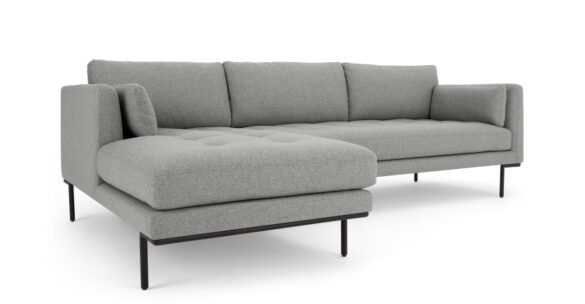 Ecksofa Harlow Felsengrau