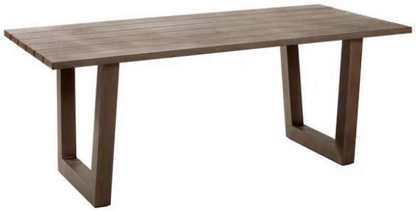 GARTENTISCH Metall Braun