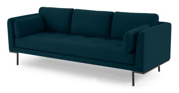 Harlow 3-Sitzer Sofa dunkles Blaugrün