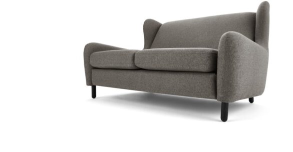 Rubens 2-Sitzer Sofa Nickelgrau