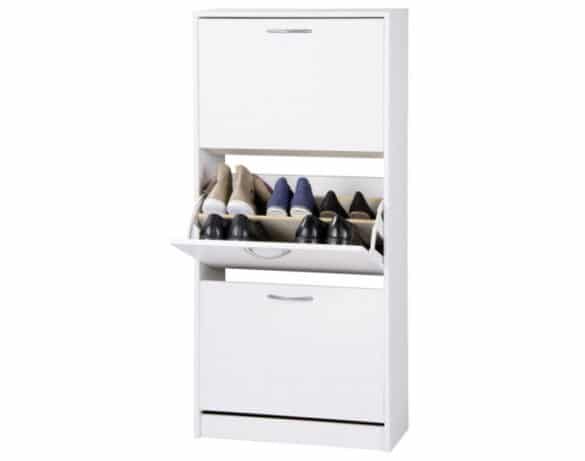 Schuhkipper MAINZ 1 weiß 3 Klappen