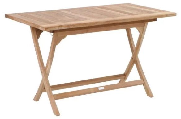 GARTENTISCH Holz Naturfarben 140x95