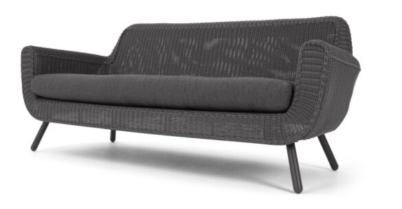 Jonah 3-Sitzer Gartensofa Grau