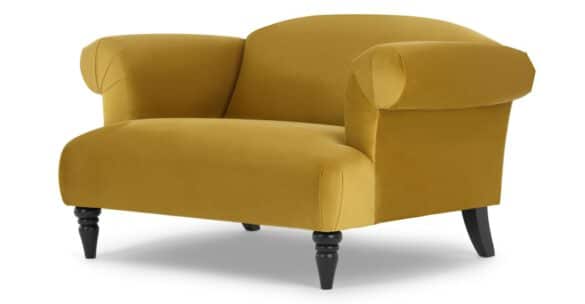 Loungesessel Claudia Antikgold