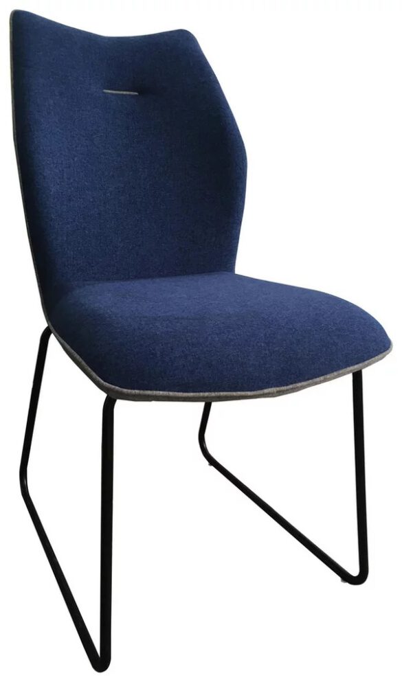 STUHL Mikrofaser Blau, Grau