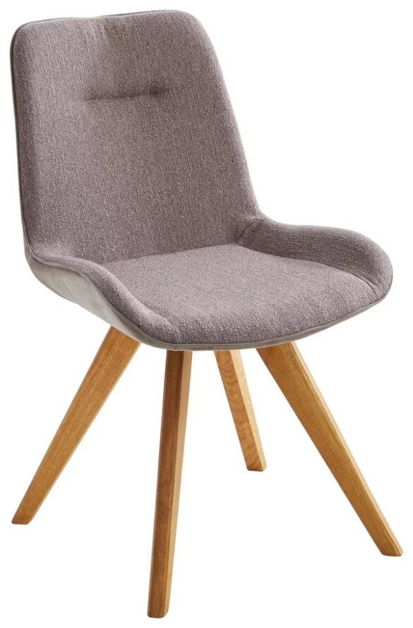 STUHL Wildeiche massiv Eichefarben, Cappuccino