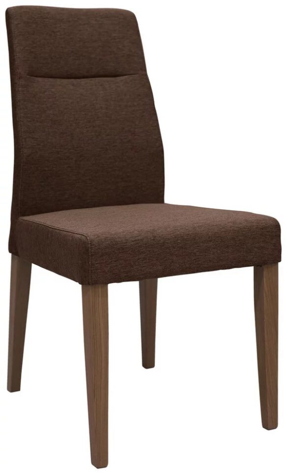 STUHL CELINA HOME Eiche massiv Eichefarben, Dunkelbraun