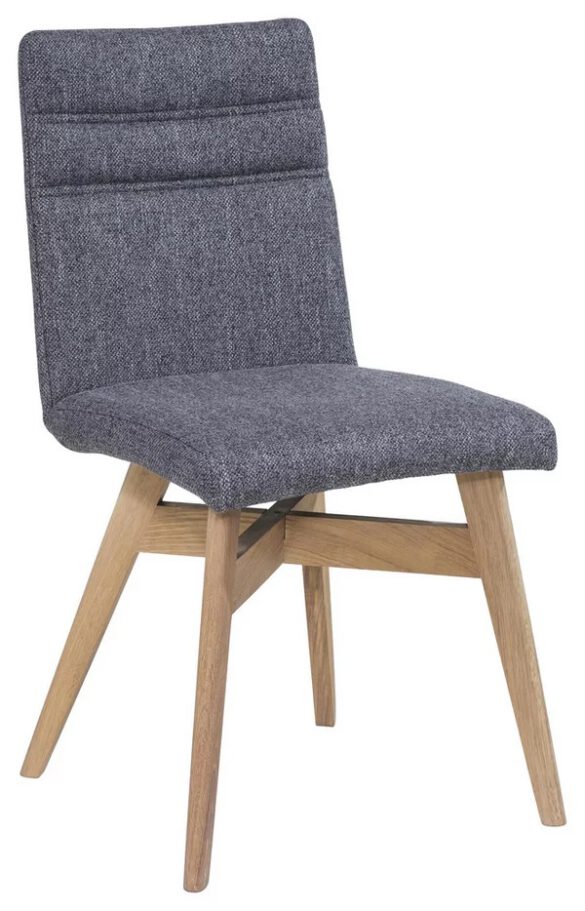 STUHL CELINA HOME Eiche massiv Grau, Eichefarben