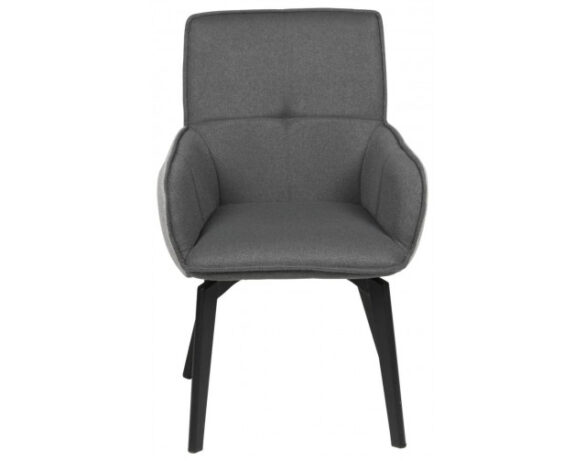 Armlehnsessel PIA Webstoff dunkel-hellgrau