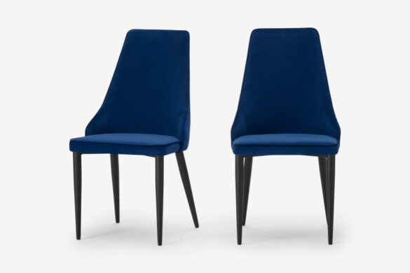 2x Julietta Polsterstühle Cyanblau