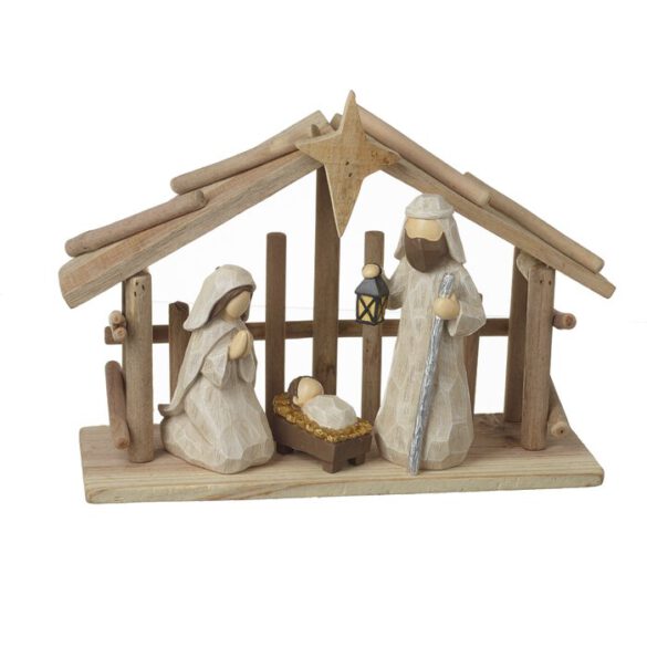 4-tlg. Weihnachtskrippe