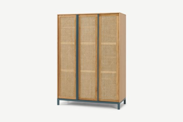 Reema Kleiderschrank Eiche Rattan
