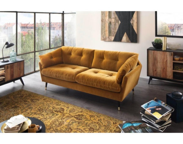 Sofa JAPAN 3-sitzer gold