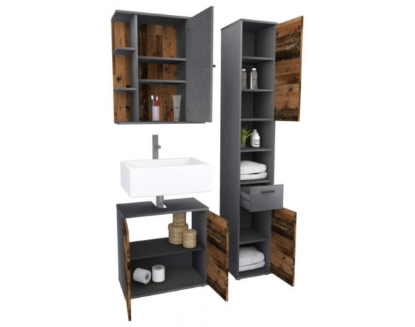 Badochschrank MATERA /Old-Wood-Nachbildung